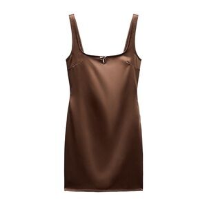 Zara Satin Effect Slip Dress